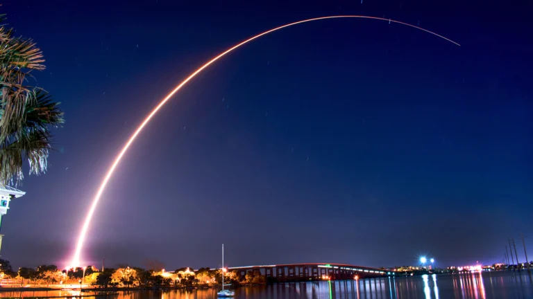 A rocket launch symbolizing digital transformation acceleration