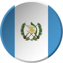 Round Guatemala Flag