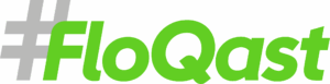 Bright green "#FloQast" logo on a light background, representing the FloQast brand, focusing on financial close management solutions.