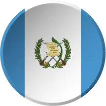 Round Guatemala Flag