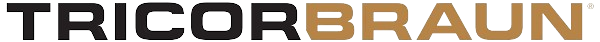 TricorBraun logo featuring bold black and gold typography, representing the manufacturing and logistics industry.