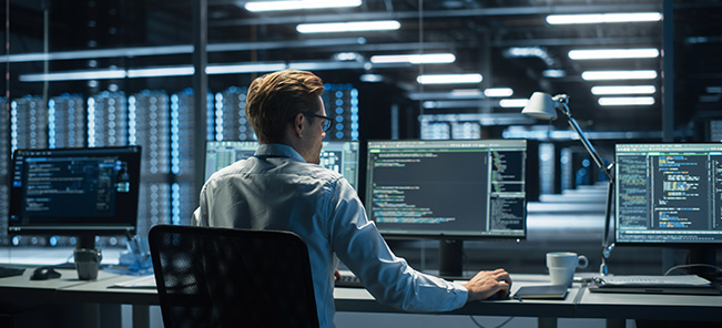 Programmer Developing Software as a Service