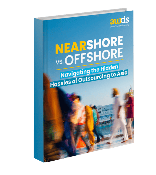 Guide on nearshore vs. offshore outsourcing, highlighting challenges of outsourcing to Asia.