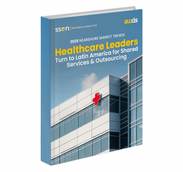2025 Nearshore Market Trends report highlighting healthcare leaders shift to Latin America for outsourcing services