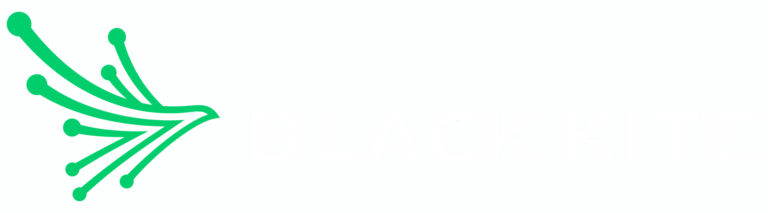Black Kite Logo white