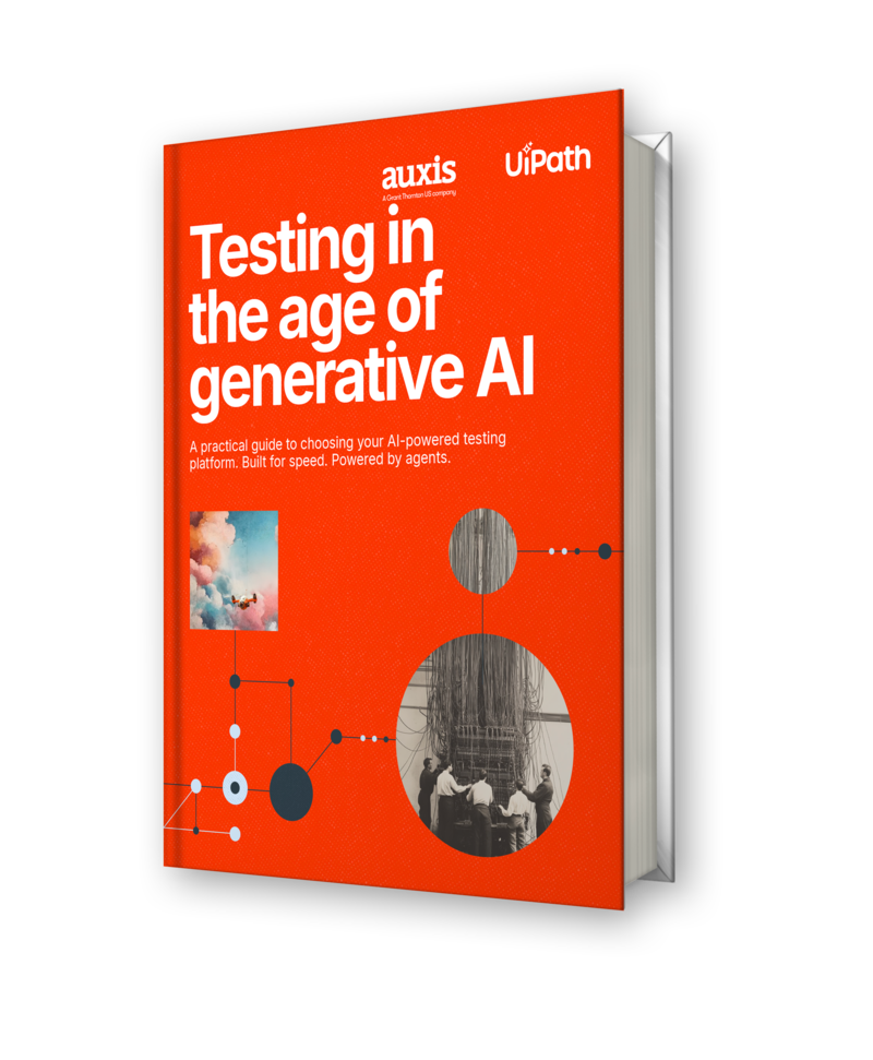 Guide on testing with generative AI featuring vibrant graphics and practical insights for selecting AI powered platforms